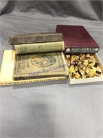 OLD BOOKS, TOY STAMP SET