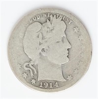 Coin 1914-S United States Barber Quarter