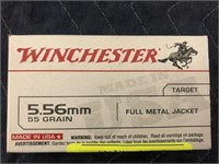 WINCHESTER 5.56, 55GR, FMJ 20 ROUNDS