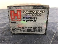 HORNADY 22HORNET 35 GR V MAX 25 RNDS VARMIT EXPRES