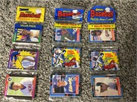 DONRUSS AND TOPS BASEBALL CARDS & PUZZLES UNOPENED