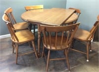 VINTAGE MAPLE TABLE & CHAIRS