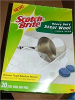 (2) Cases 3M Scotch Brite Soap Pads plus