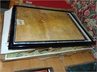 Large Lot of Prints and poster frames