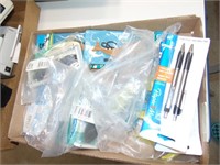 (2) flats office supplies and misc.