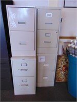 (4) small file cabinets