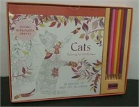 Unused Adult Colouring Book-Kit Cats Colouring For