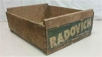 Vintage Radovich Grape Crate Wine Decor