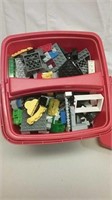 Lego Pail Full Of Lego Pieces