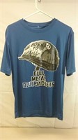 Born To Kill Full Metal Blue Jackets T-Shirt Sz.Sm