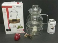 Termisil Heat-Resistant Tea Pot W/ Candle &