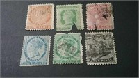 1860's Queen Victoria PEI Stamps Incl. 6 Pence