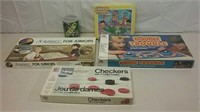 Vintage Board Games & Jigsaw Puzzles As Is
