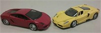 Two Diecast Sports Cars 1:24 Scale Maisto As Is