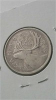 1940 Canada 25 Cents F-15 King George VI