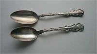 Two Sterling Silver Spoons 42.1gr