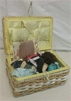 Sewing Basket W/ Contents