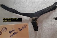 Cowboy western gun belt holster Cheney Tulsa Okla