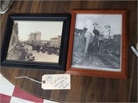 2 framed pictures Corsicana Texas LBJ president