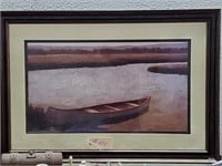44.5 x 31 framed print canoe lake nautical