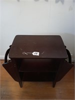 side table with storage