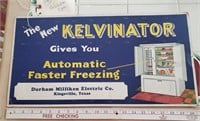 Old Kingsville Texas advertising sign Kelvinator