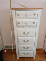 Nice tall white 6 drawer  Lingerie chest