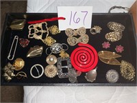 VINTAGE ESTATE JEWELRY CASE NOT INCLUDED