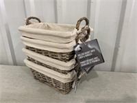 4 Willow Baskets