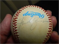 Baseball with early Harold Baines Autograph +