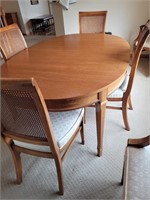 29h 44w 64l dinning room table 6 chairs2 leaves