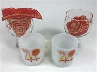 4 Canadian McDonalds Cups & Mugs