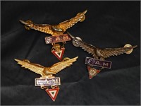 3 Mexican Airforce Wings..one looks sterling