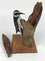 Hand-Carved Woodpecker & Man of the North Face
