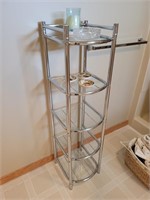 5 shelf glass top rack 51h 13w