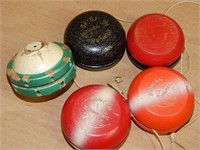 Group of Antique Duncan Yo-Yo's