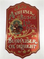 Metal Anheuser Busch Advertising Sign