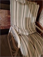 Lawn chair with cushions