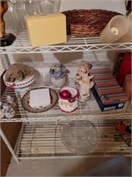 Coll of items on rack