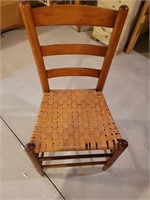 Wood wicker chair