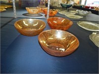 Iris & Herringbone 3 8" diameter Bowls