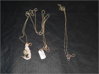 Pair of 925 marked Necklaces