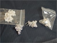3 sets of 925 marked Earrings