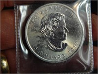 2016 Canadian Maple Leaf .999 fine silver 1 oz