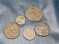 Group of 5 ANCIENT Bronze Coins