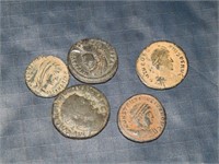 Group of 5 ANCIENT Bronze Coins