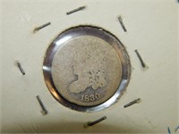 1830 Capped Bust Half Dime marked vm 1