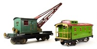 Lionel Standard Gauge Crane Car & Caboose