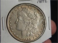 1892 Morgan SILVER Dollar NICE