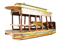 1893 World's Fair Wooden Chicago Trolley Toy